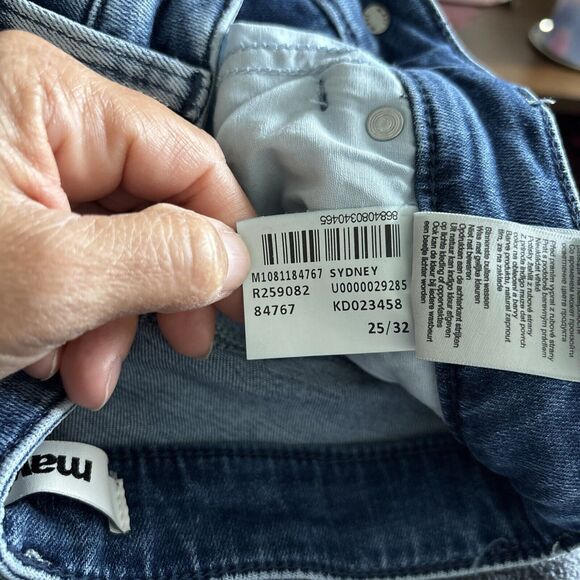 Womens Medium Wash High Rise Flare legs Denim Jeans 25/32  stretch - Picture 8 of 8